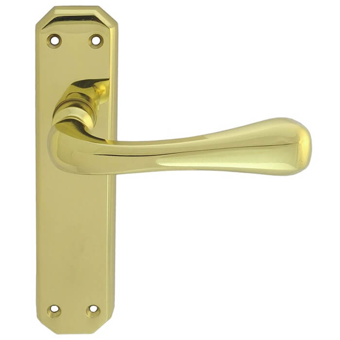 Carlisle Brass Eden Lever Handle on Latch Backplate