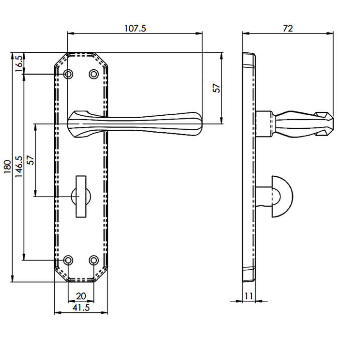 Carlisle Brass Eden Bathroom Lever Handle for Furniture