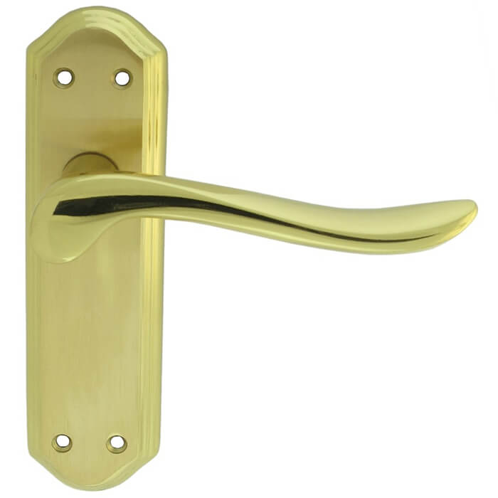 Carlisle Brass Lytham 180 x 48mm Latch Lever Door Handle On Backplate