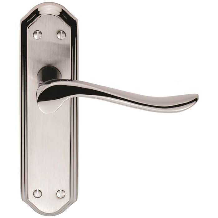 Carlisle Brass Lytham 180 x 48mm Latch Lever Door Handle On Backplate