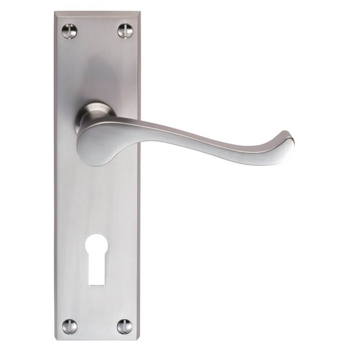 Carlisle Brass Victorian 150 x 42mm Lock Profile With Lever Handle On Backplate