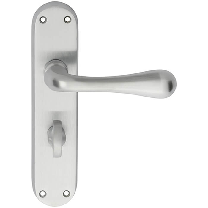 Carlisle Brass Astro Lever Handle With Turn and Release on Backplate