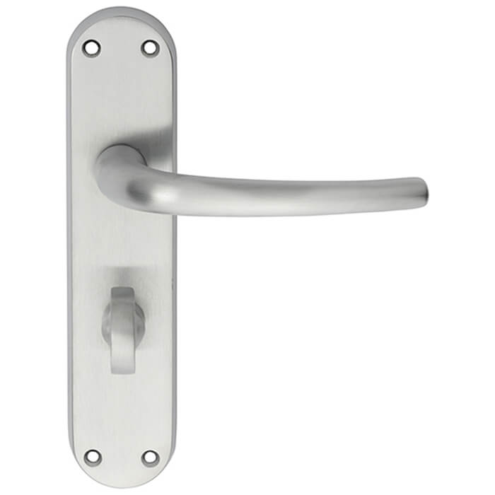 Carlisle Brass Lilla 185 x 40mm Bathroom Lever Handle On Backplate - Privacy