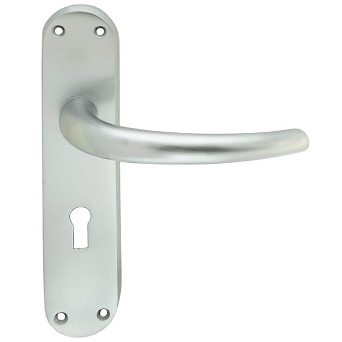 Carlisle Brass Lilla Lock Profile With Lever Handle On Backplate - 185 x 40mm