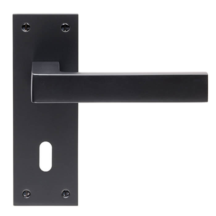 Carlisle Brass Sasso Lock Profile with Lever Handle on Backplate - 150 x 50mm