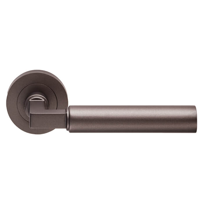 Carlisle Brass Amiata Round Bar Lever Handle On Round Rose - 129 x 64mm