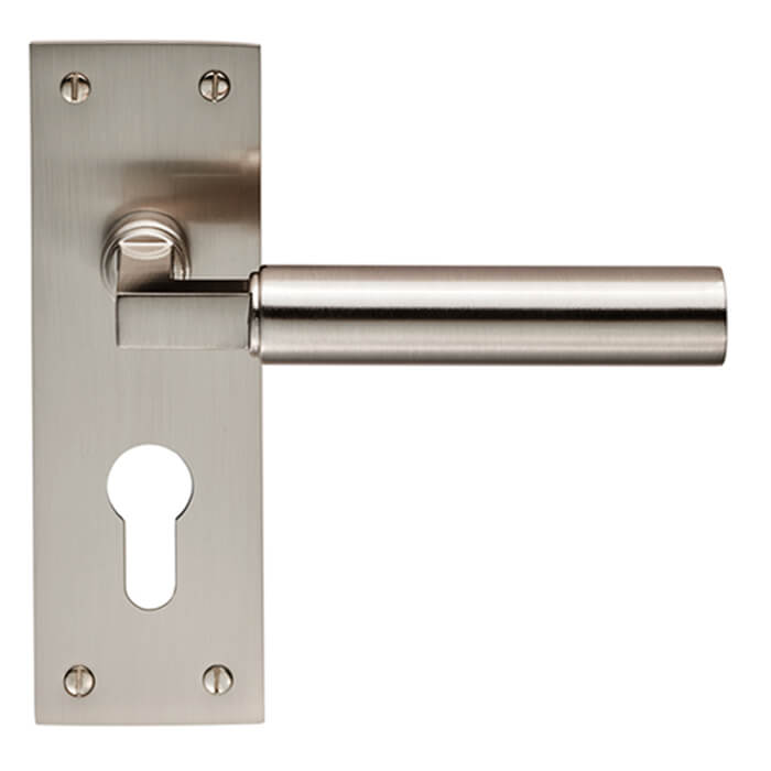 Carlisle Brass Amiata 150 x 50mm Lever Handle with Euro Profile on Backplate