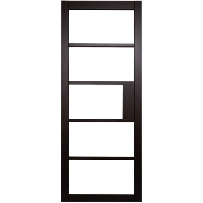 Joseph Miles Venice Black-Primed 1-Panel 5-Lights Internal Glazed Door