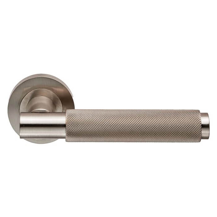 Carlisle Brass Varese Round Bar Knurled Lever Handle - 130 x 63mm