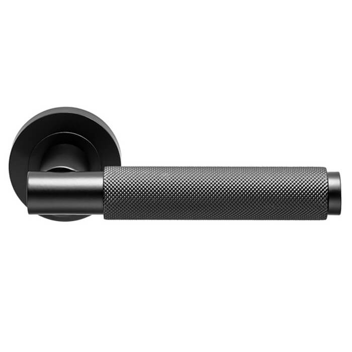 Carlisle Brass Varese Round Bar Knurled Lever Handle - 130 x 63mm