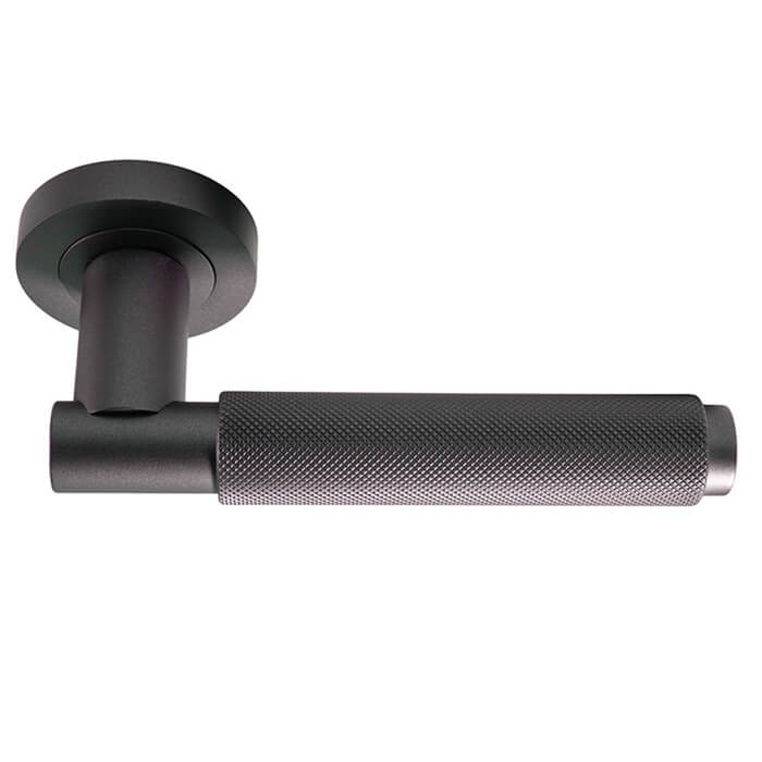 Carlisle Brass Varese Round Bar Knurled Lever Handle - 130 x 63mm