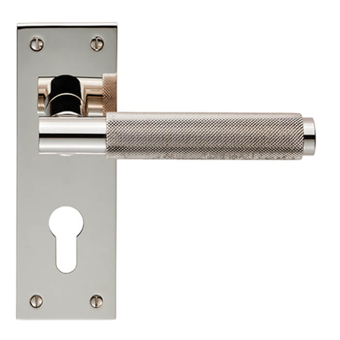 Carlisle Brass Varese Lever Handle with Euro Profile on Backplate - 150 x 50mm