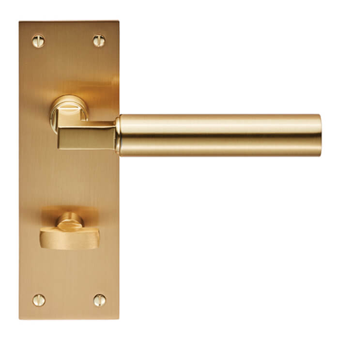 Carlisle Brass Amiata Lever Bathroom Handle on Backplate - 150 x 50mm