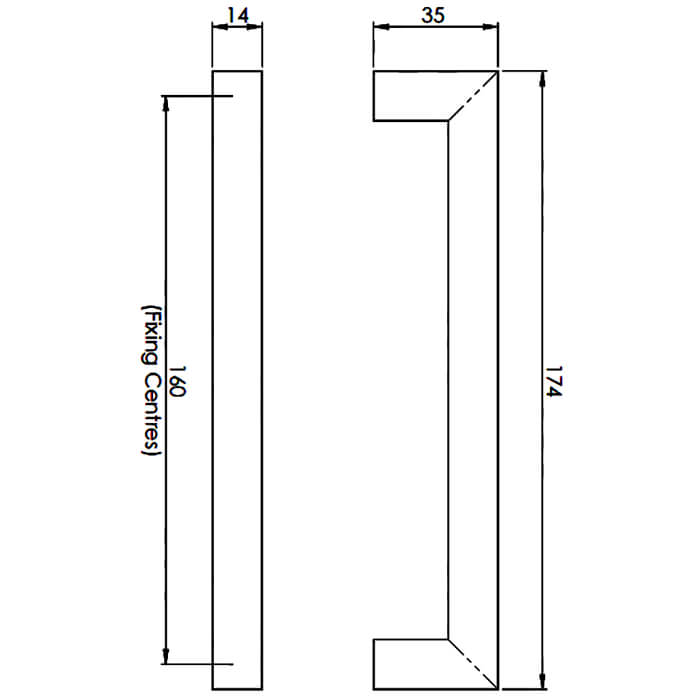 Carlisle Brass Contemporary Satin Stainless Steel Linear Handle