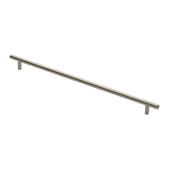 Carlisle Brass Steel T-Bar Cylindrical Handle - Satin Nickel