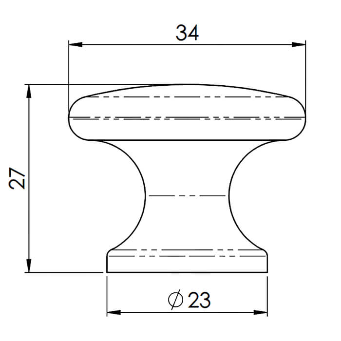 Carlisle Brass Temperance Flat Faced Round Knob