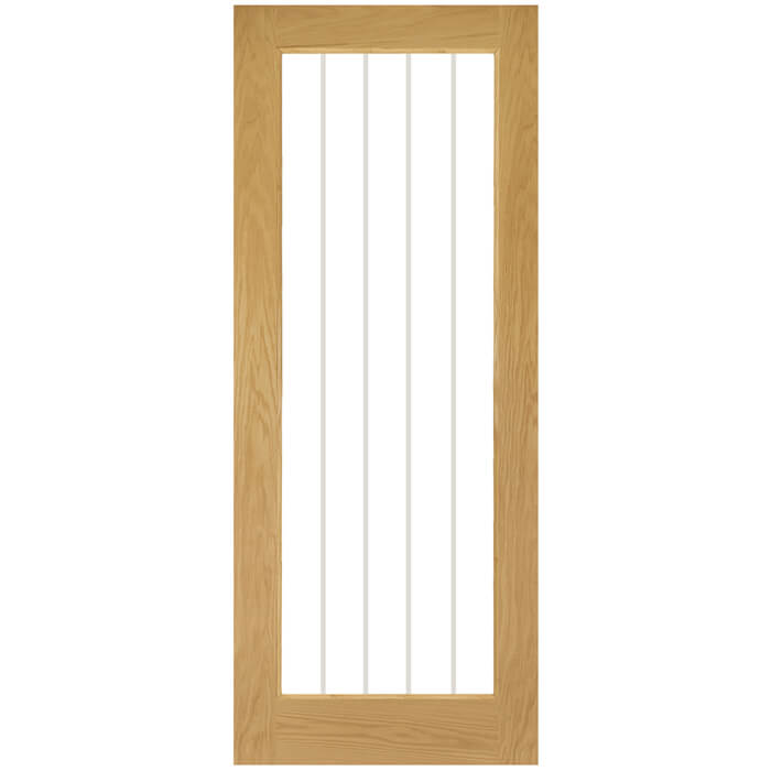 Joseph Miles Suffolk Internal Door with 1 Clear Glazed Light - Prefinished Oak