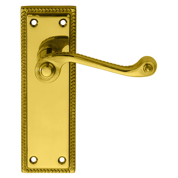 Carlisle Brass Georgian Traditional Lever Handle on Backplate