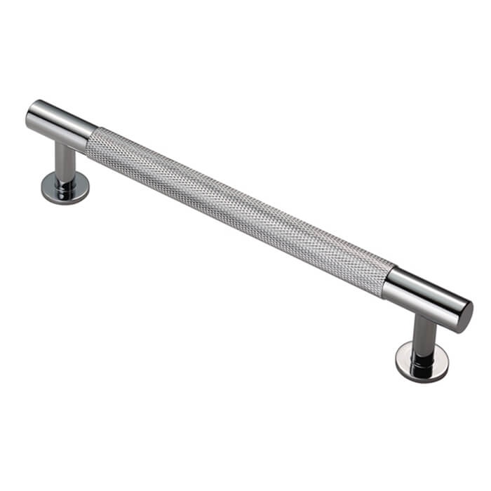 Carlisle Brass Fingertip Polished Chrome Knurled Pull Handle