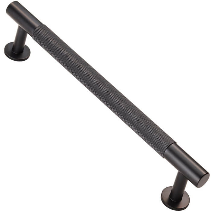 Carlisle Brass Fingertip Matt Black Knurled Pull Handle