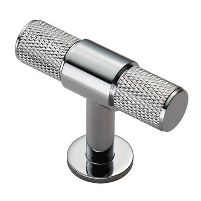 Carlisle Brass Fingertip Solid Brass Knurled T-Bar Knob