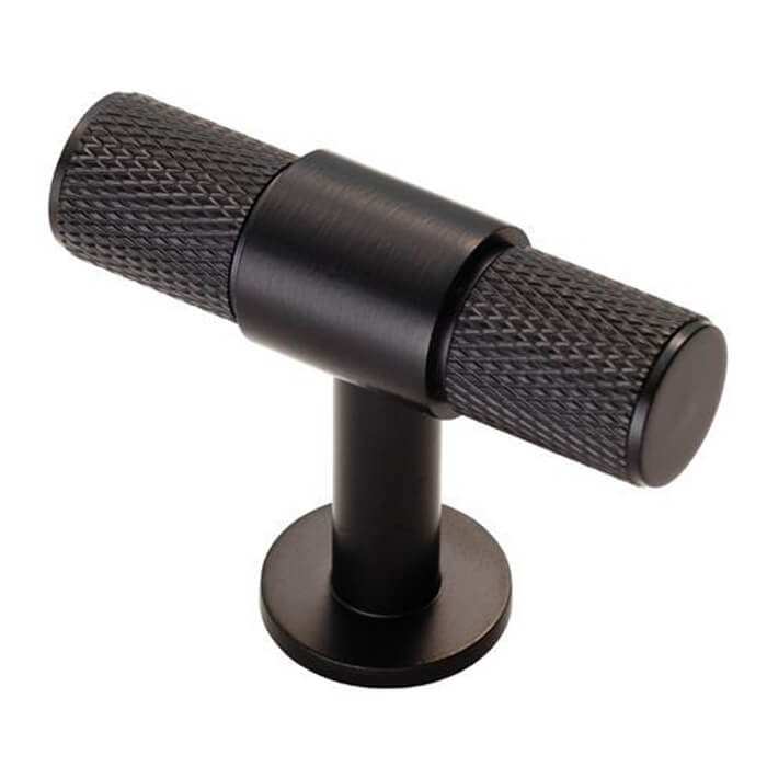 Carlisle Brass Fingertip Solid Brass Knurled T-Bar Knob