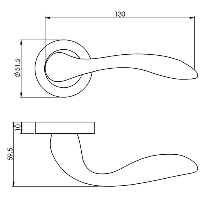 Carlisle Brass Giava Lever on Round Rose Handle