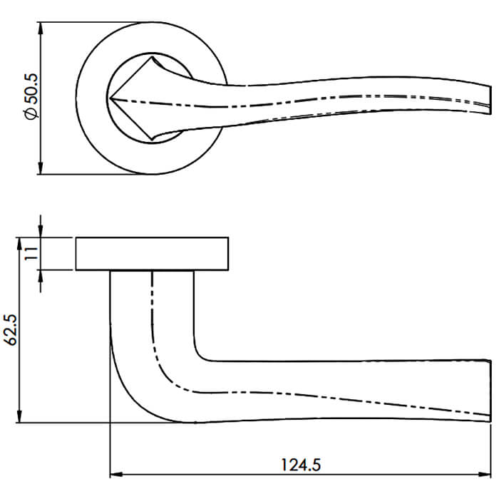 Carlisle Brass Sines Lever on Rose Latch Pack