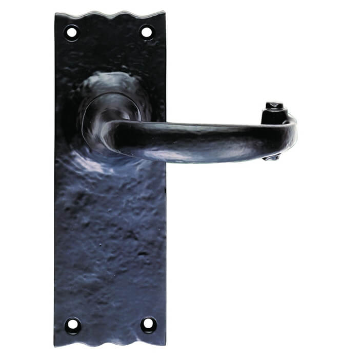 Carlisle Brass Black Antique Traditional Lever on Backplate