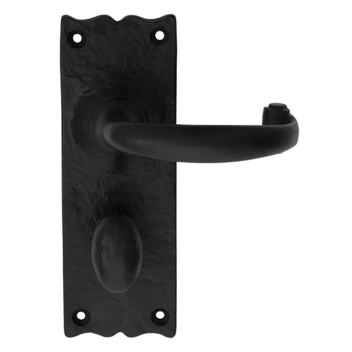 Carlisle Brass Black Antique Traditional Lever on Backplate