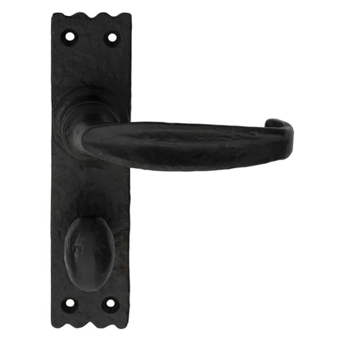 Carlisle Brass Slimline Traditional Black Antique Lever on Backplate