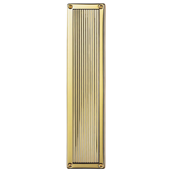 Carlisle Brass Queen Anne Finger Plate - Polished Brass