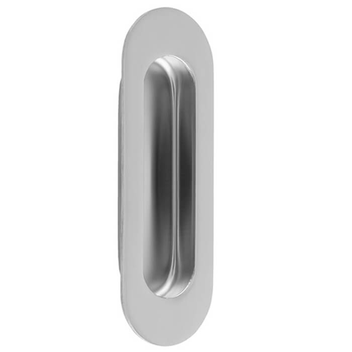 Carlisle Brass Eurospec Stainless Steel Radius Flush Pull Handle - 120 x 41mm