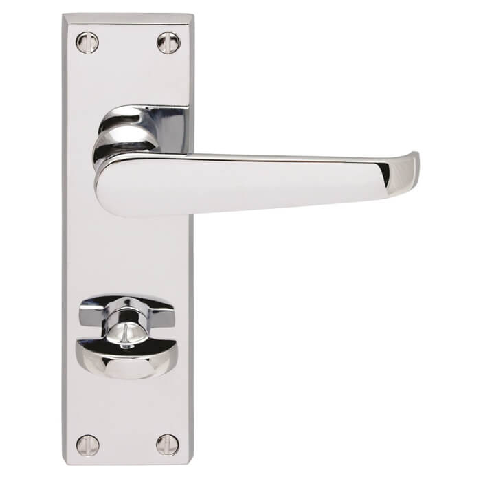 Carlisle Brass Victorian Bathroom Lever Handle with Privacy Lock