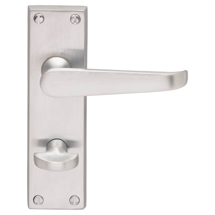 Carlisle Brass Victorian Bathroom Lever Handle with Privacy Lock