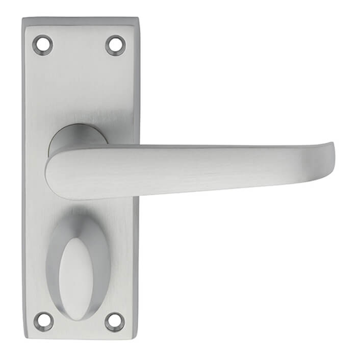 Carlisle Brass Victorian Lever Handle on Backplate with WC Privacy Lock