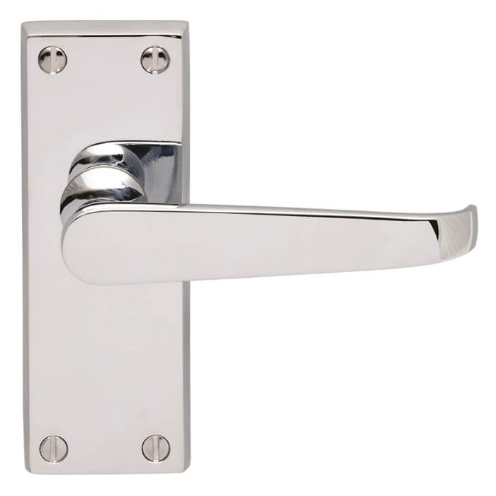 Carlisle Brass Victorian Lever Handle on Latch Backplate