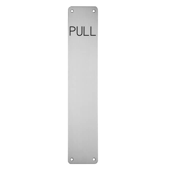 Carlisle Brass Eurospec 350 x 75mm Steelwork Stainless Steel Finger Plate