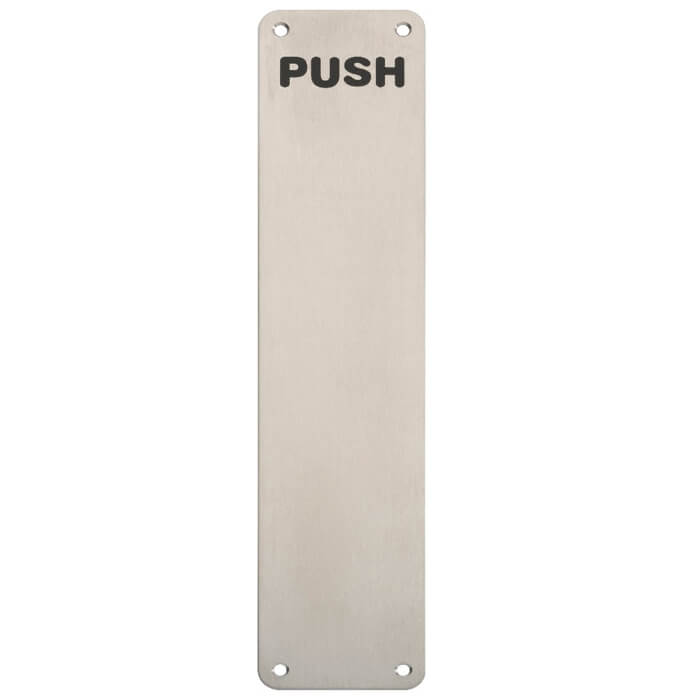 Carlisle Brass Eurospec 350 x 75mm Steelwork Stainless Steel Finger Plate