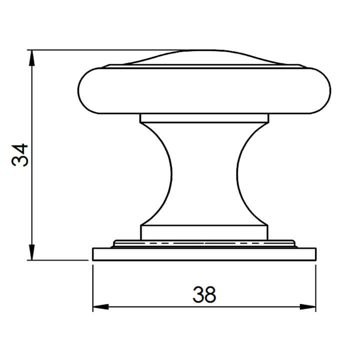 Carlisle Brass Solid Bronze Cottage Knob