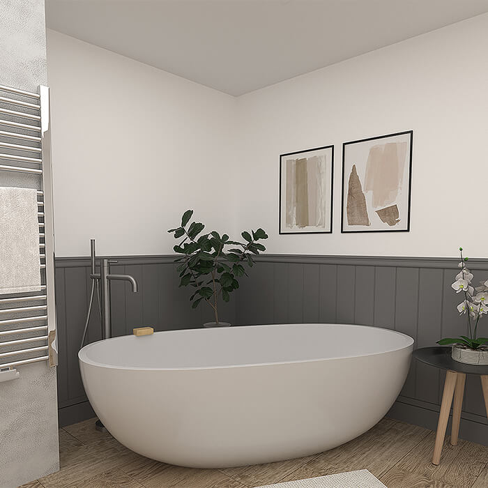 Deanta Madingley Wall Panelling Pack 2340mm - White Primed