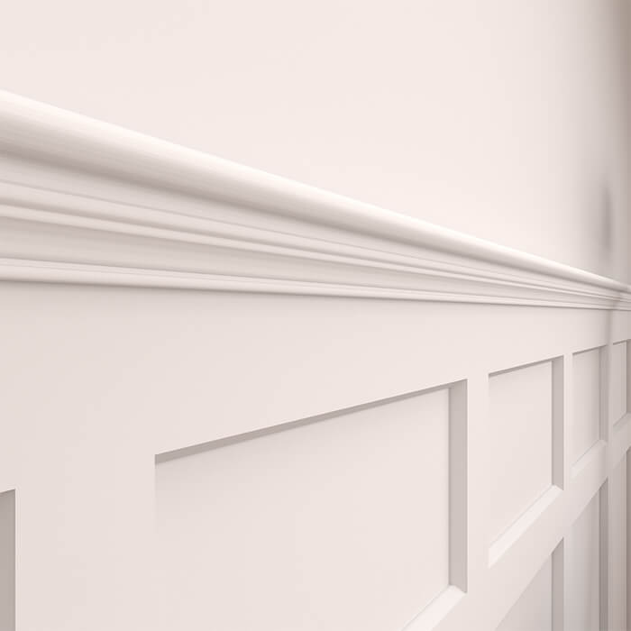 Deanta Bullnose Moulding 45 W x 2400 L x 25mm T - White Primed - Pack of 2