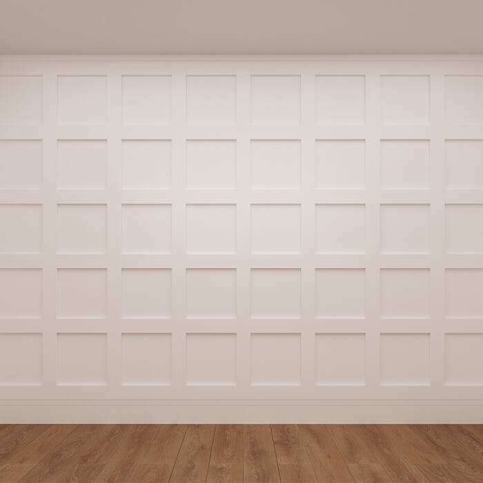 Deanta Shaker Wall Panelling Pack 2400mm - White Primed