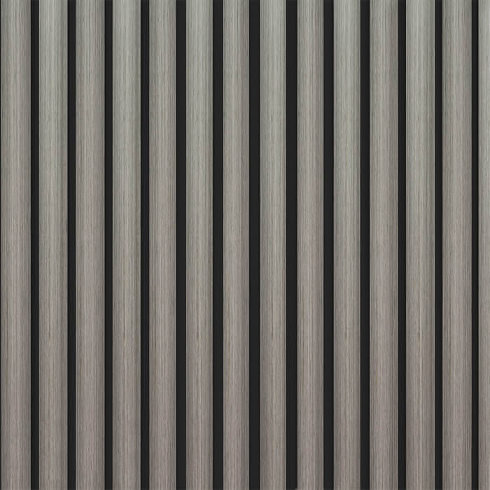 Deanta Immerse Acoustic Wall Panel Prefinished Light Grey Ash 600 W x 2400mm L