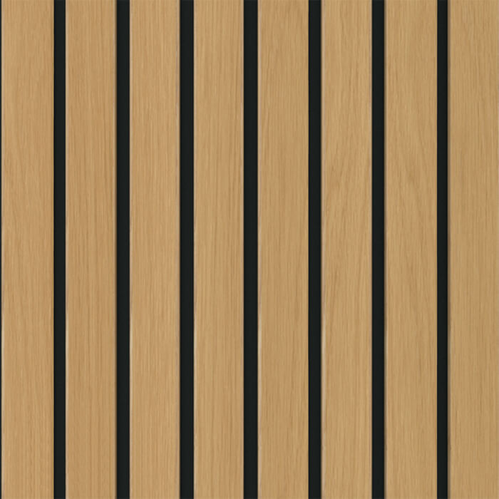 Deanta Immerse Acoustic Wall Panel Prefinished Oak-Plus 600 W x 2400mm L