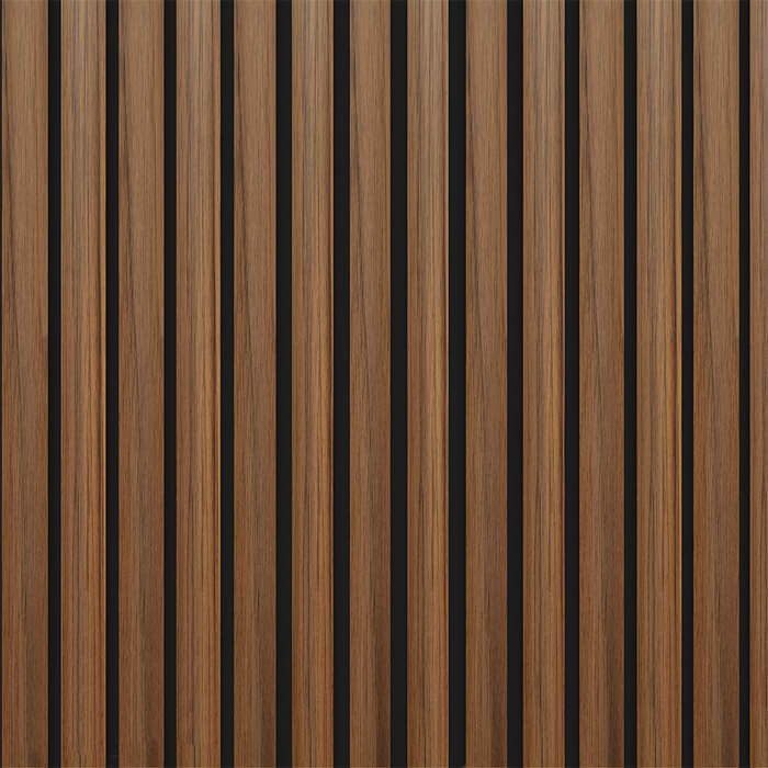 Deanta Immerse Acoustic Wall Panel Prefinished Walnut 600 W x 2400mm L
