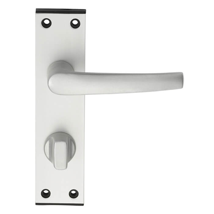 Carlisle Brass Eurospec Aluminium Mial Lever on Backplate - 152 x 38mm