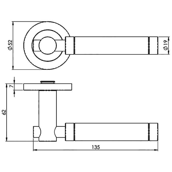Carlisle Brass Eurospec Steelworx Astoria Dual Finish Lever on Concealed Fix Rose