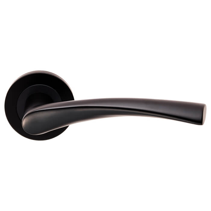 Carlisle Brass Eurospec Steelworx Breeze Lever Handle on Round Rose