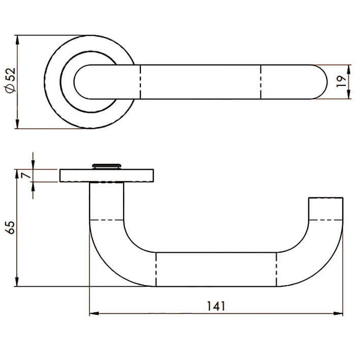 Carlisle Brass Eurospec Steelworx Nera Lever Handle on Round Rose